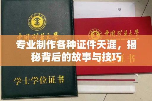 铁西专业制作各种证件天涯，揭秘背后的故事与技巧